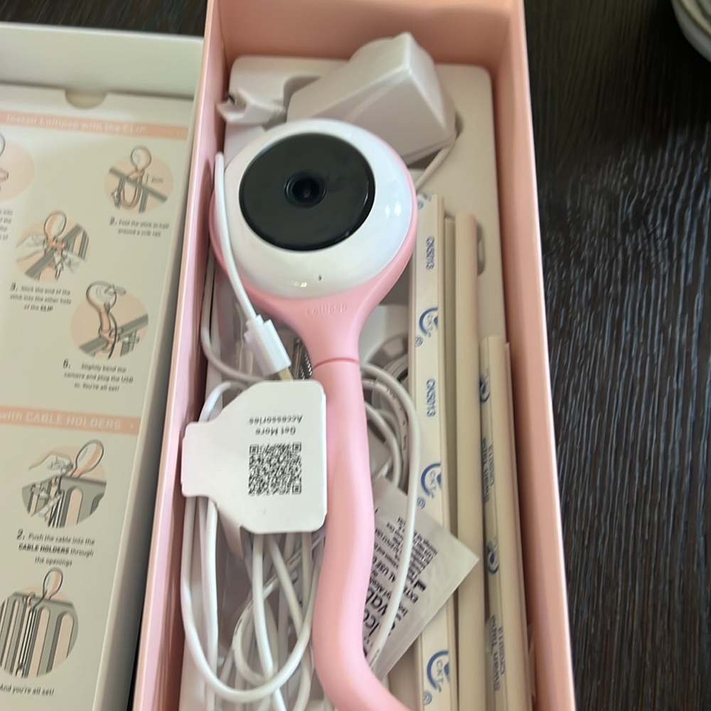 Pink Lollipop WiFi baby camera